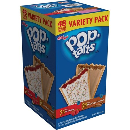 Pop Tarts Toaster Pastries, Variety Pack, 43 oz, 48/BX, Multi PK KEB22095